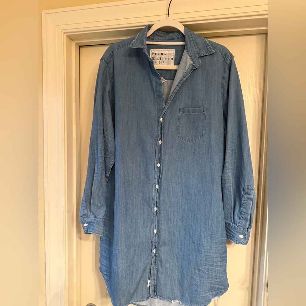 Frank & Eileen Mary Denim Blue Shirt Dress EUC (Worn Once)